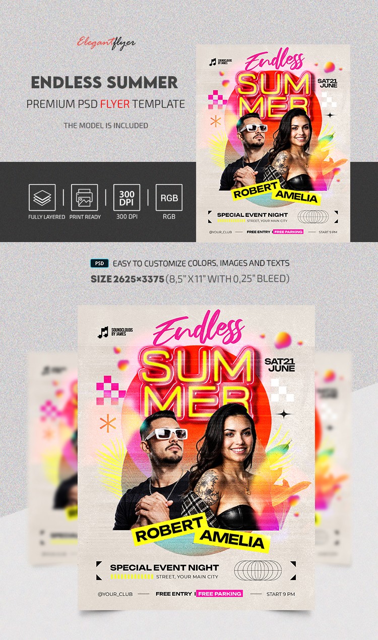 Unendliche Sommerabende Flyer by ElegantFlyer