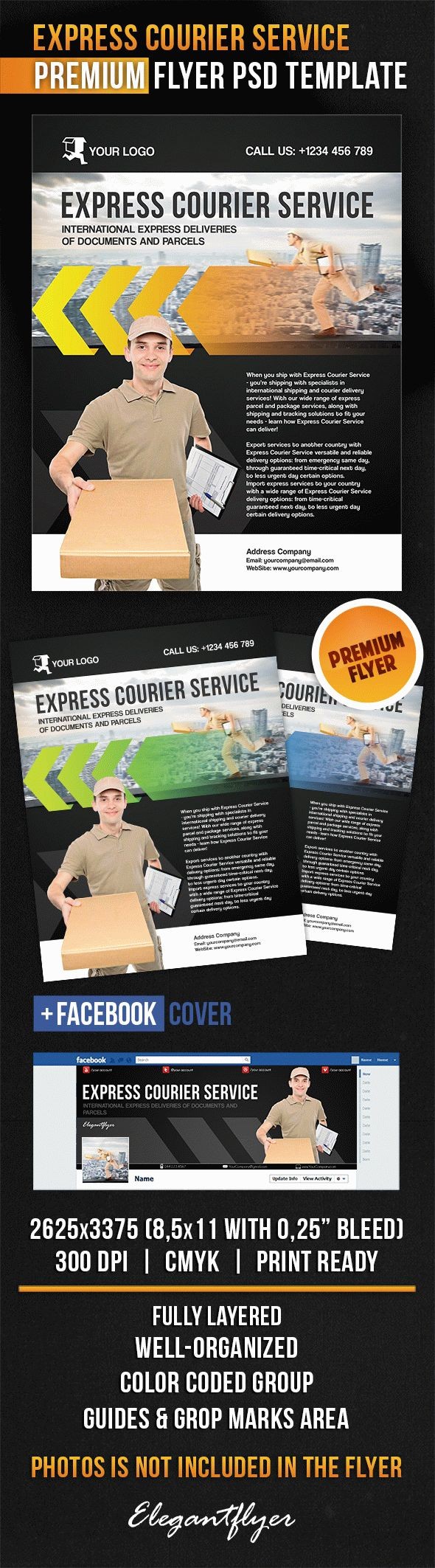 Express Courier Service by ElegantFlyer