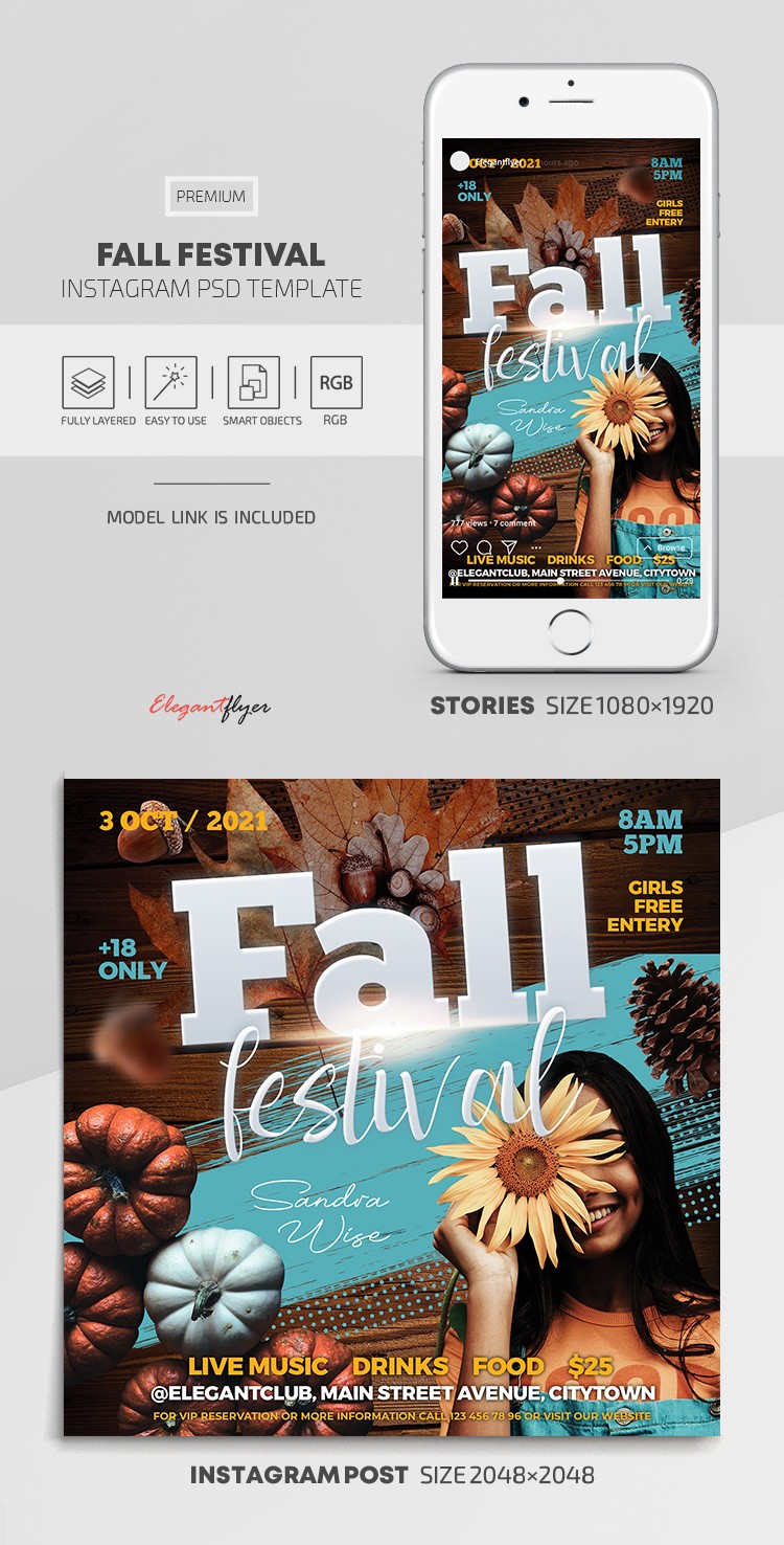 Festival d'automne Instagram by ElegantFlyer