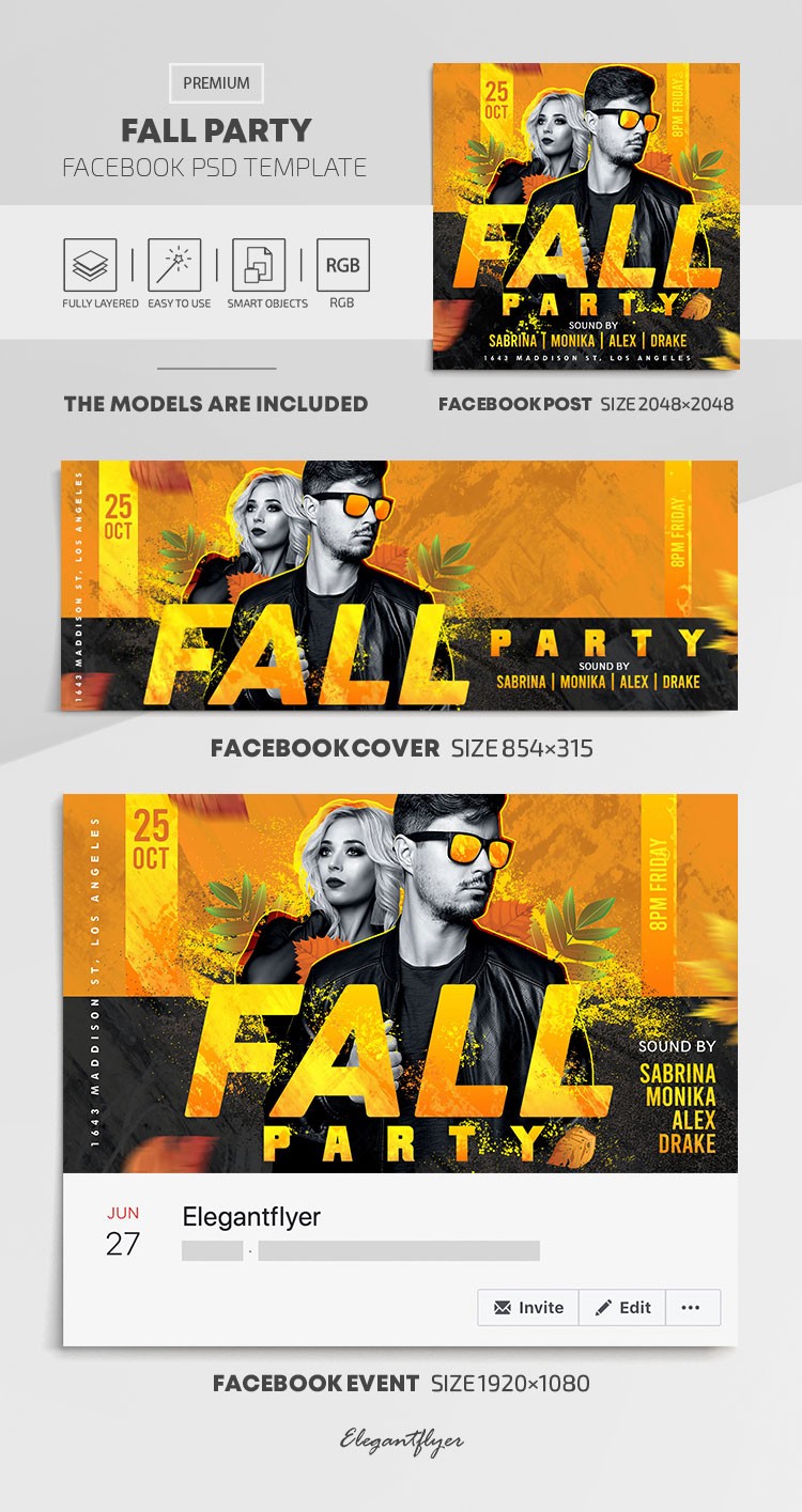 Fall Party Facebook by ElegantFlyer