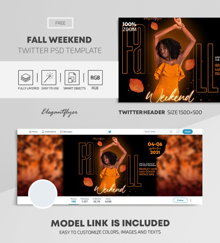 Fall Weekend Twitter by ElegantFlyer