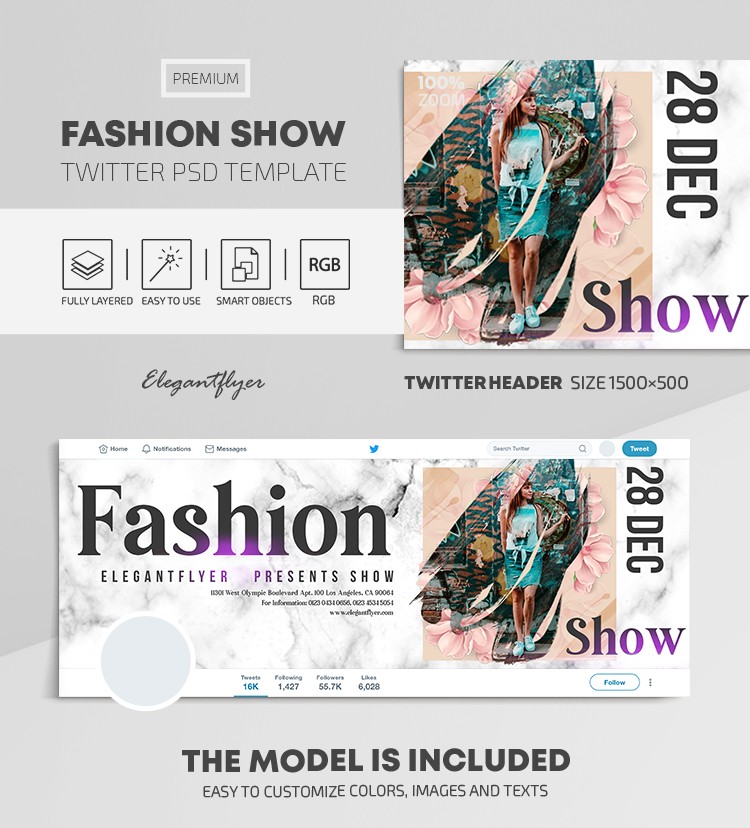 Desfile de moda en Twitter by ElegantFlyer