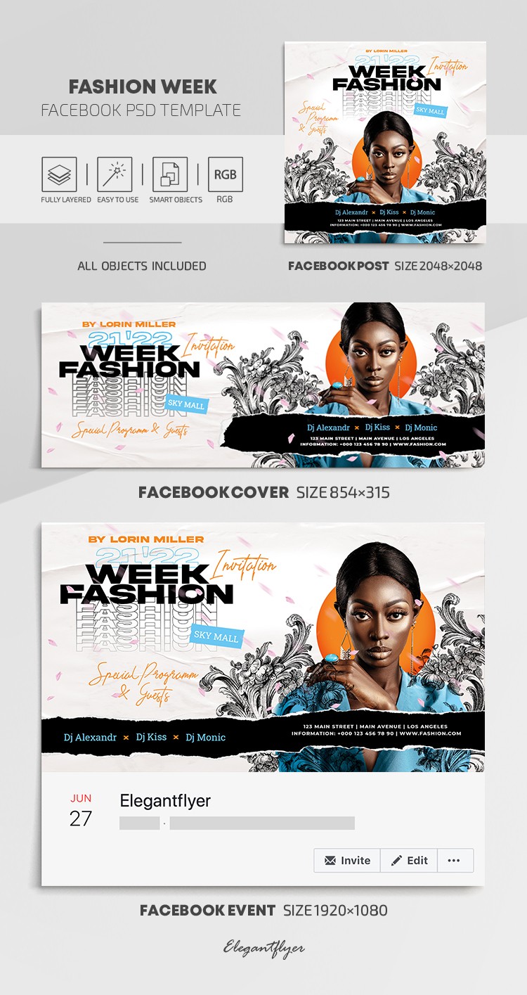 Fashion Week na Facebooku by ElegantFlyer