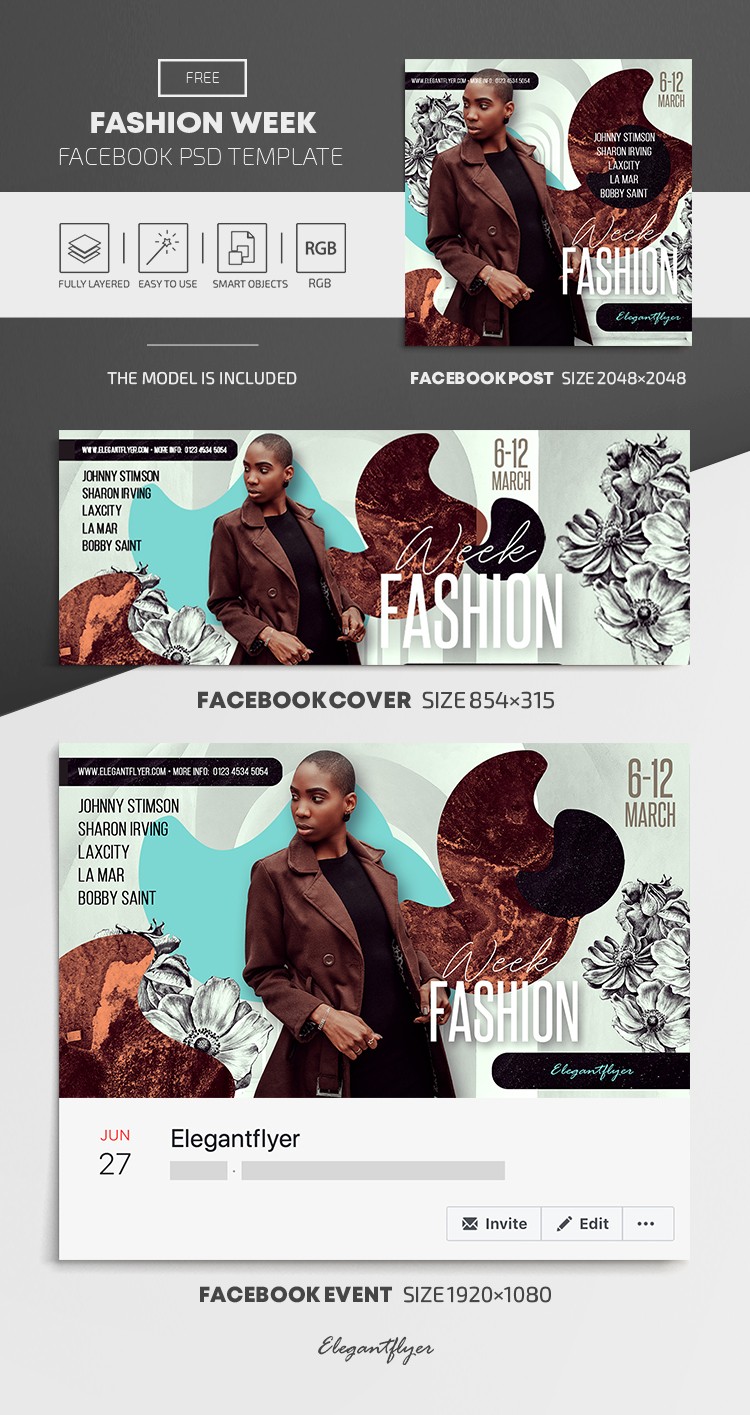 Fashion Week Facebook by ElegantFlyer