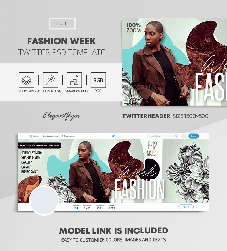 Semana de la Moda en Twitter by ElegantFlyer