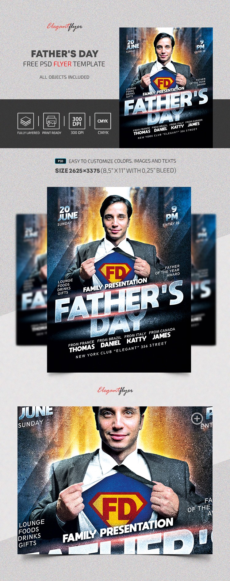 Folleto del Día del Padre by ElegantFlyer