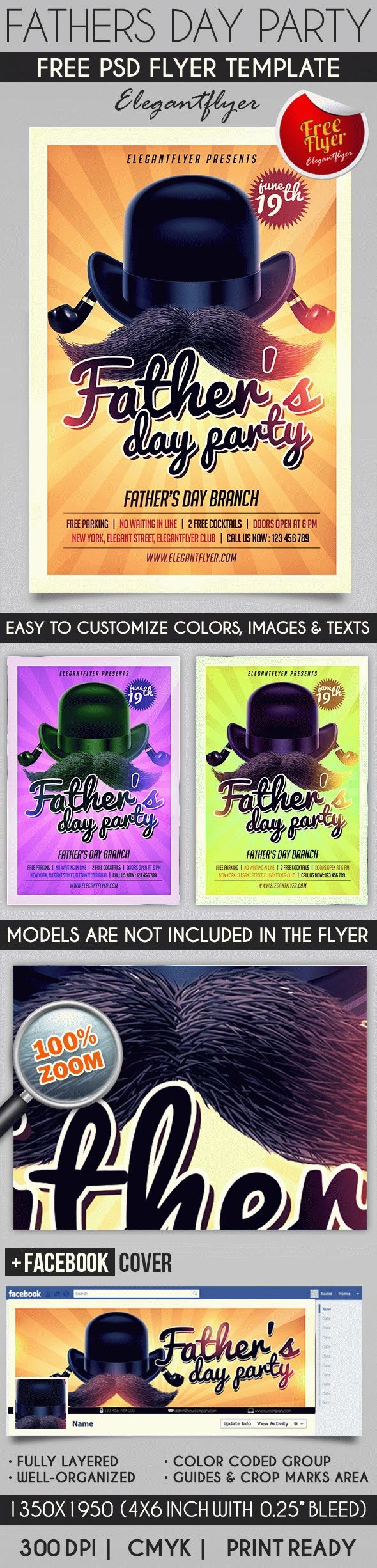 Fathers Day Party by ElegantFlyer