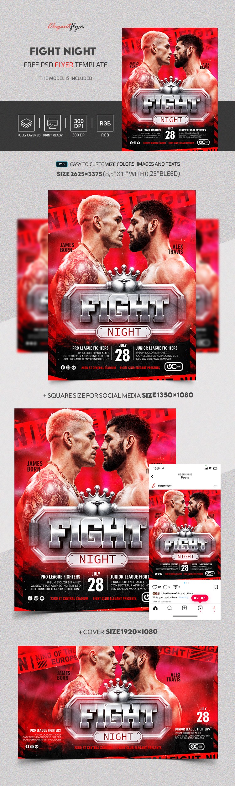 Fight Night by ElegantFlyer Fight Night by ElegantFlyer