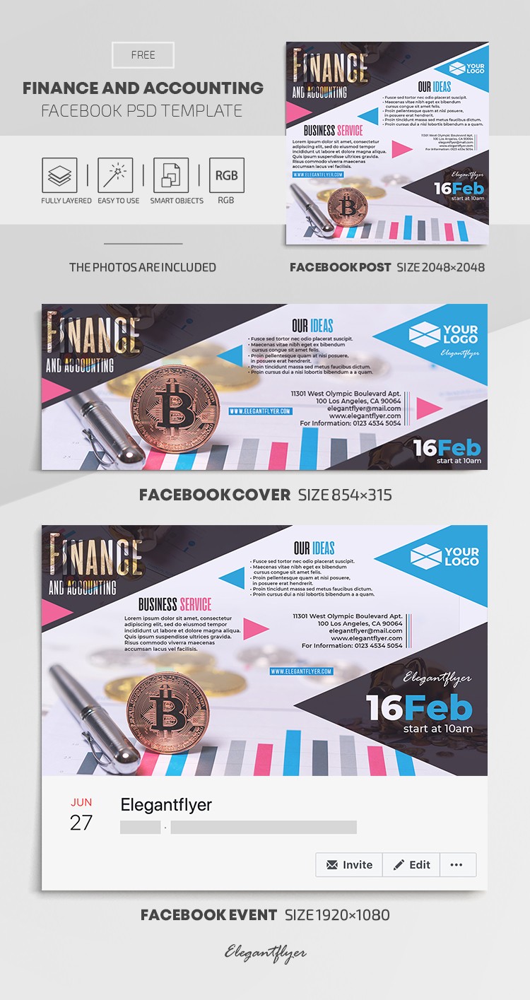 Finance and Accounting Facebook by ElegantFlyer