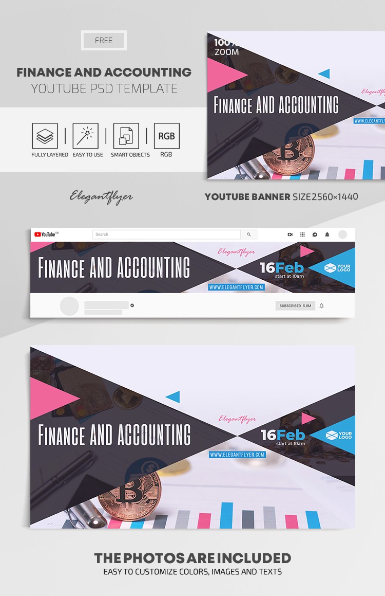 Finance and Accounting Youtube by ElegantFlyer