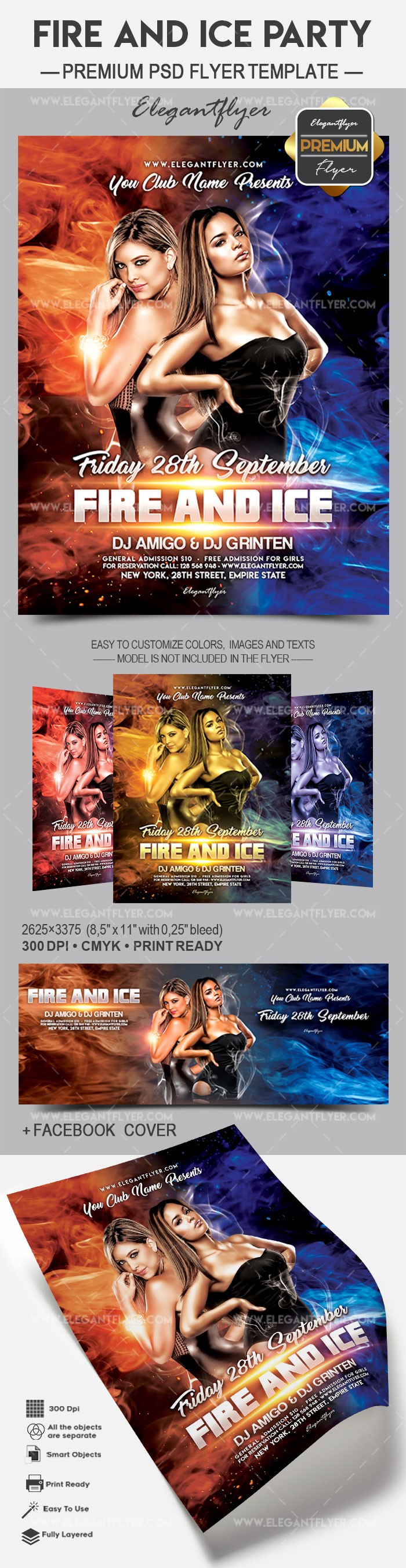 Fire and Ice Party by ElegantFlyer