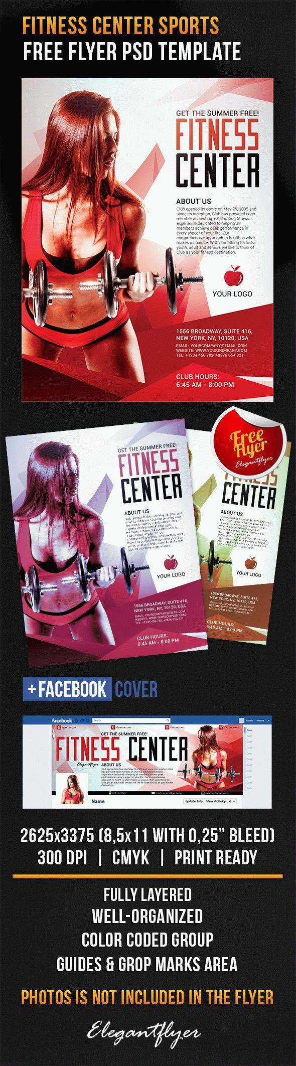Centro fitness sportivi by ElegantFlyer