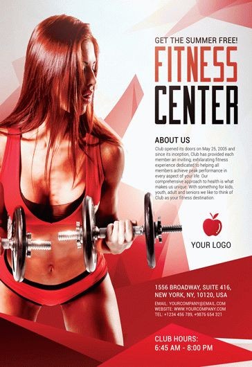 Fitness & Gym Flyer Template Free PSD – CreativePsdDownload