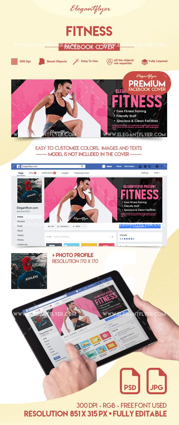 Fitness Facebook by ElegantFlyer