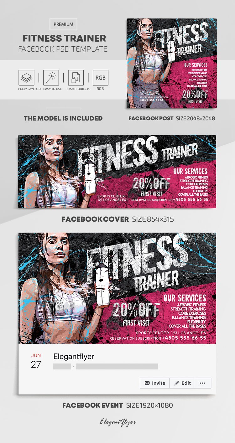 Entraîneur de fitness by ElegantFlyer