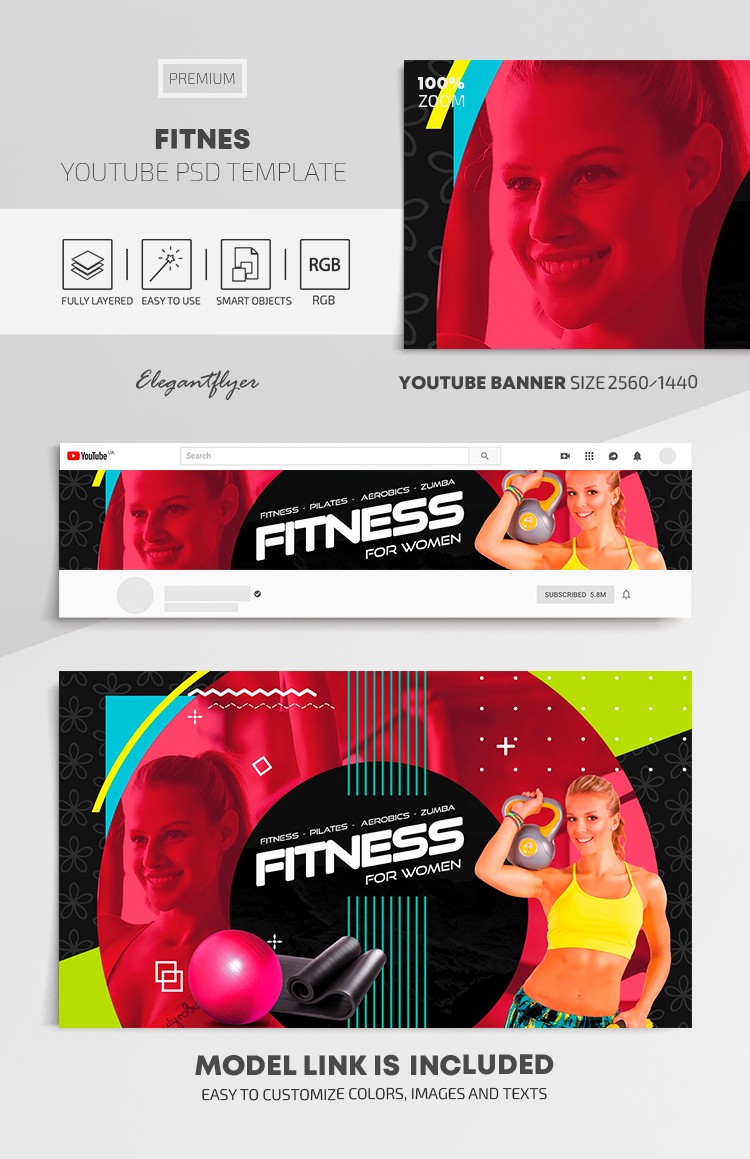 Fitness Youtube by ElegantFlyer