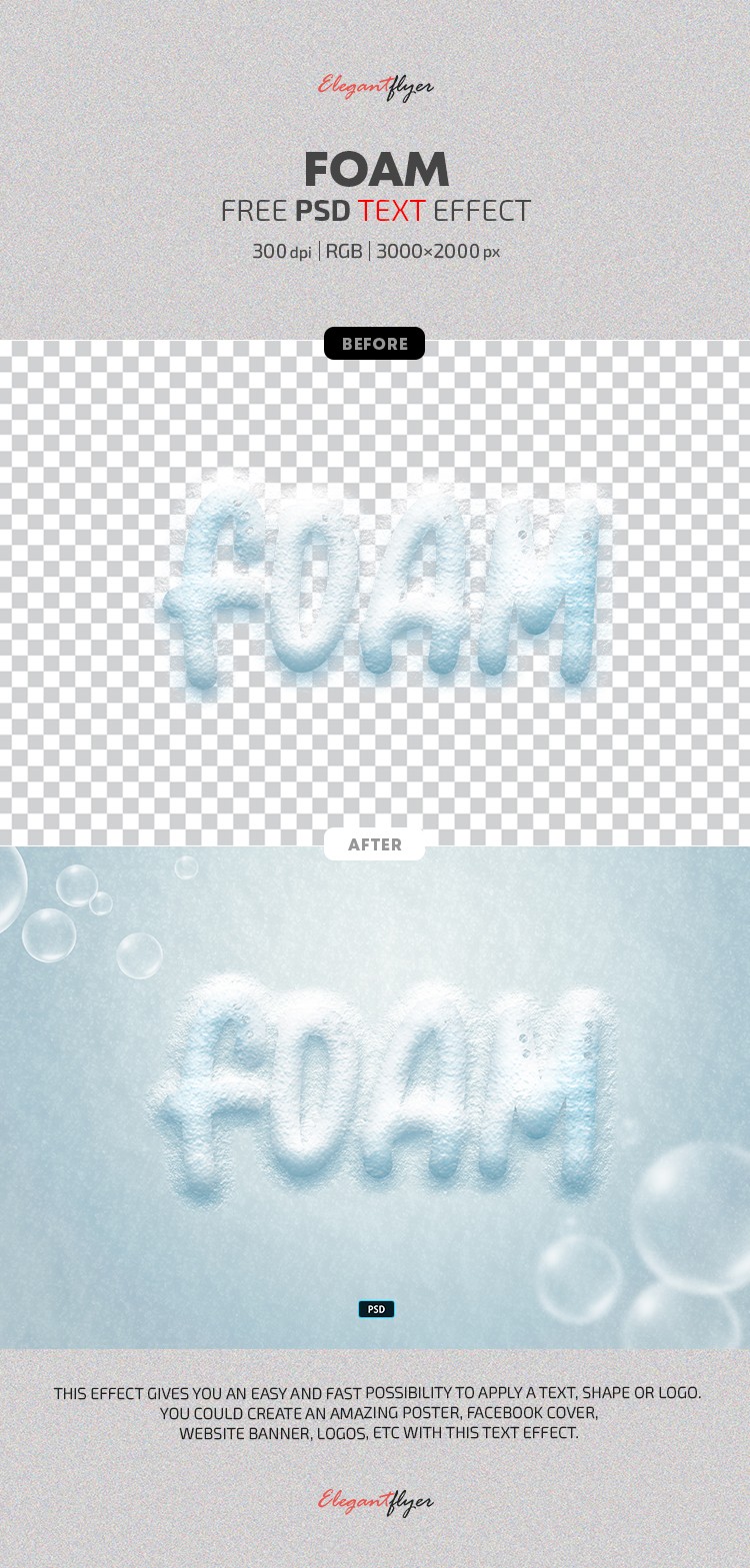 Foam Text Effect by ElegantFlyer