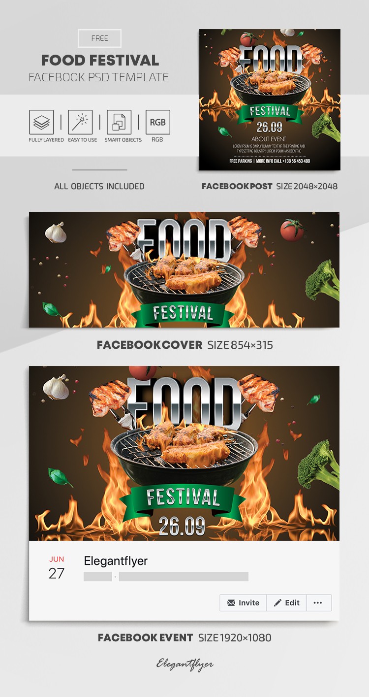 Food Festival Facebook by ElegantFlyer