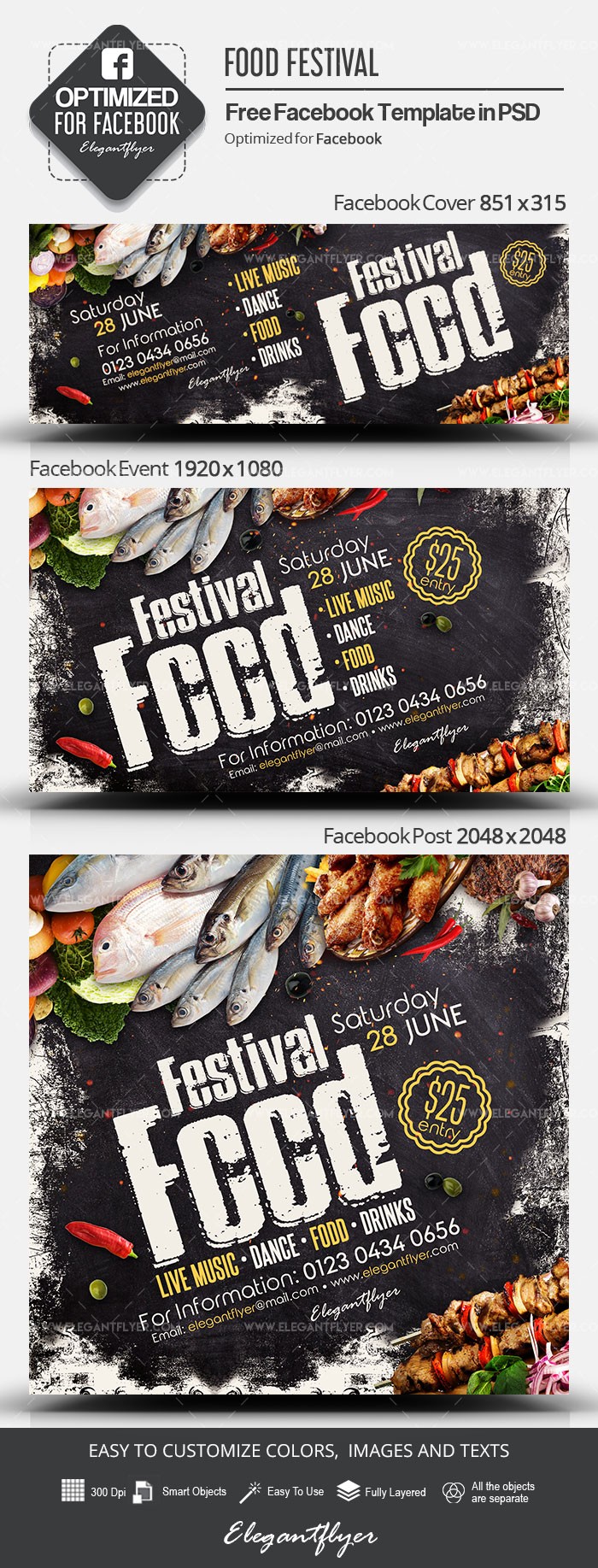 Food Festival Facebook by ElegantFlyer