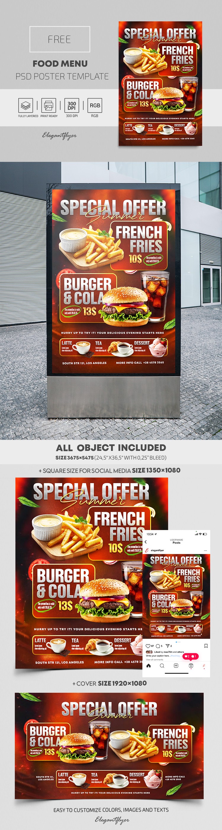 Food Menu by ElegantFlyer