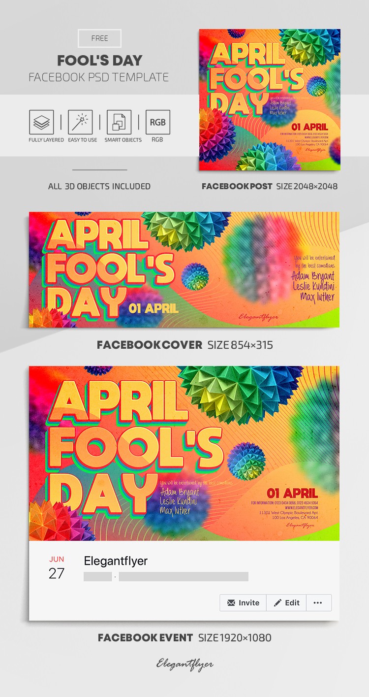 Fool's Day Facebook by ElegantFlyer
