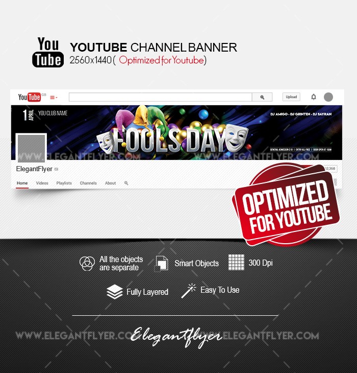 Fool’s Day Youtube by ElegantFlyer