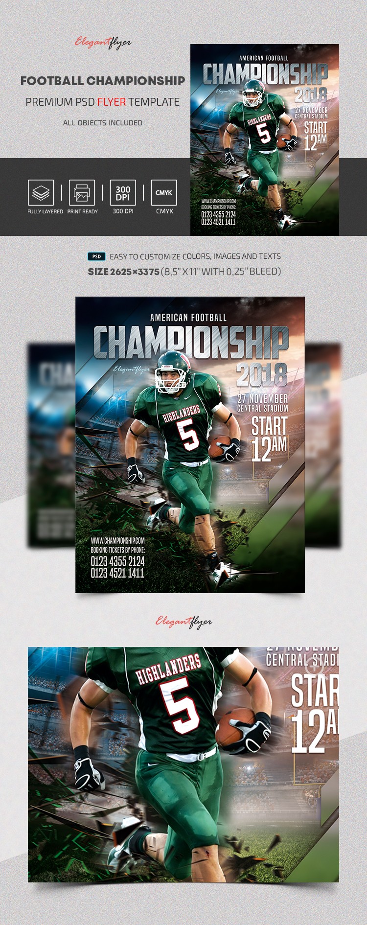 Modern Football championship by ElegantFlyer