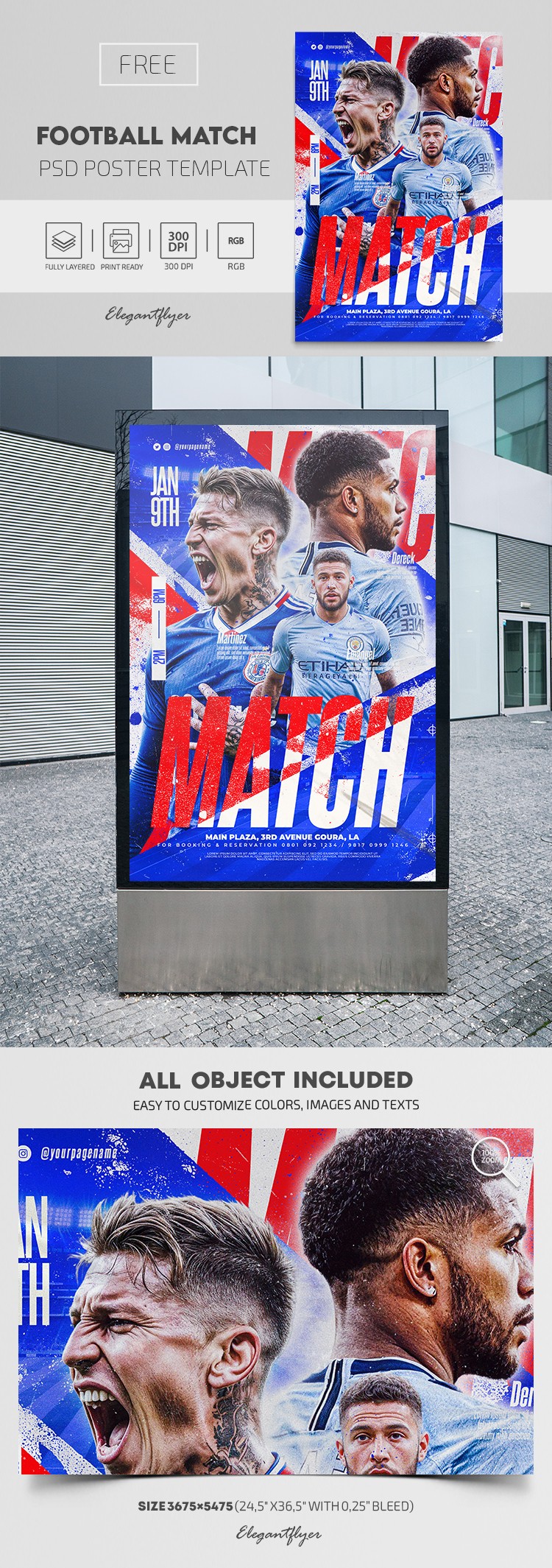 Football Match Poster by ElegantFlyer