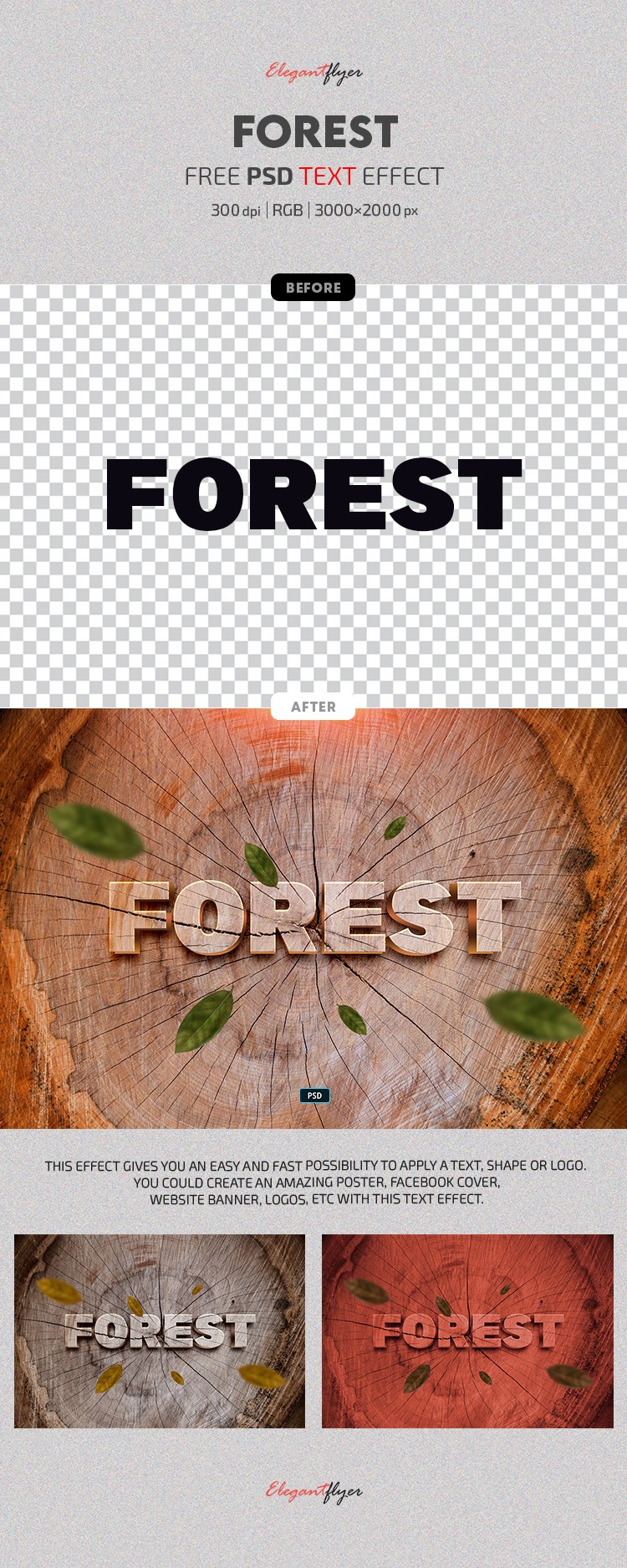 Effet de texte de la Forêt by ElegantFlyer