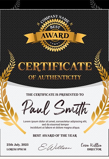 certificates free templates