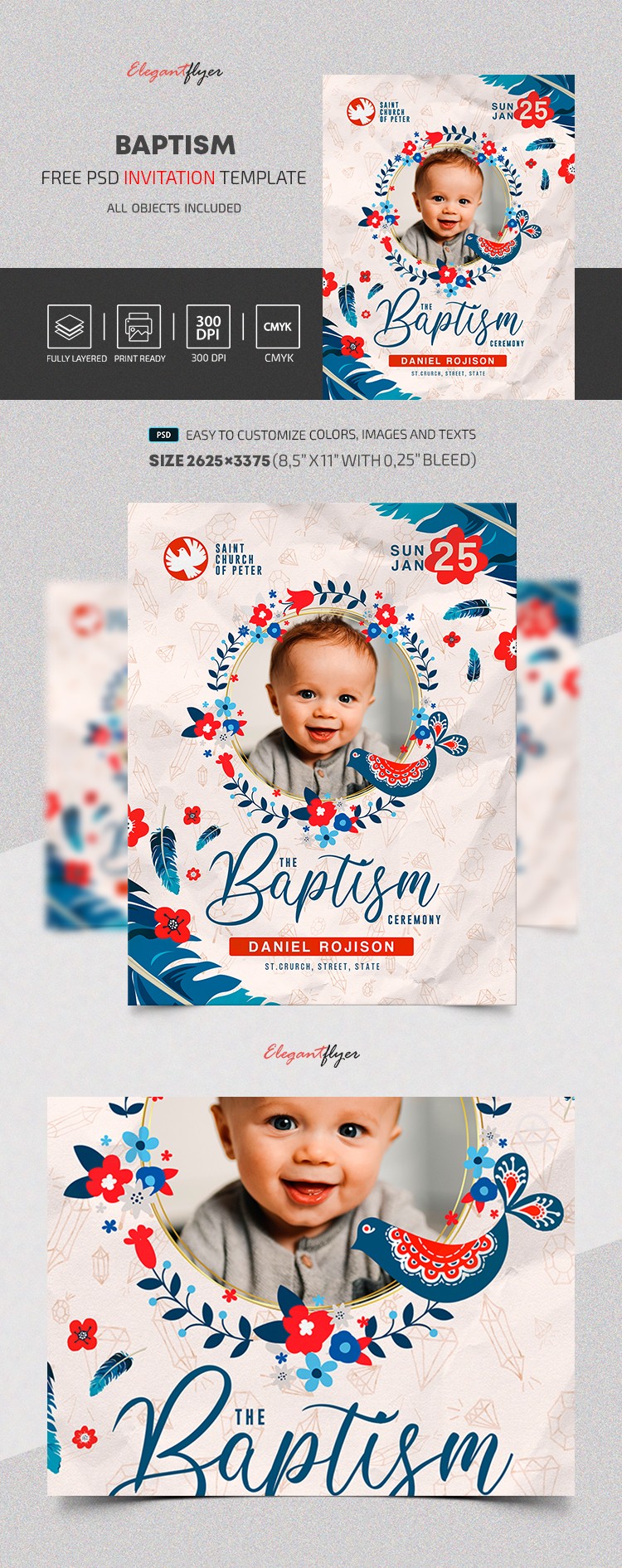 Baptism Invitation by ElegantFlyer
