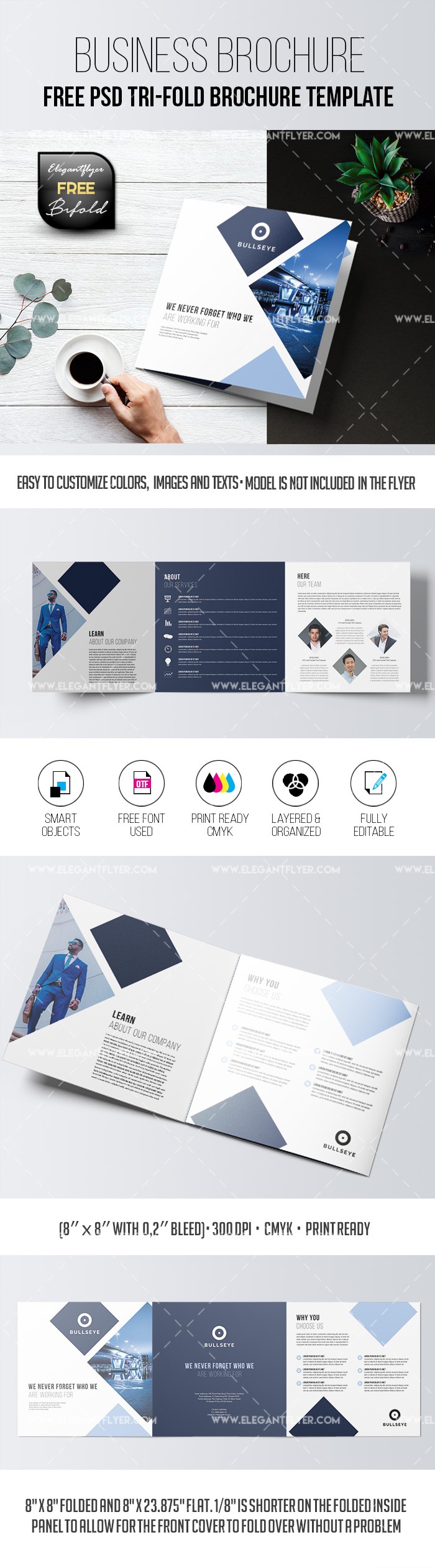 Brochure d'affaires en trois volets by ElegantFlyer