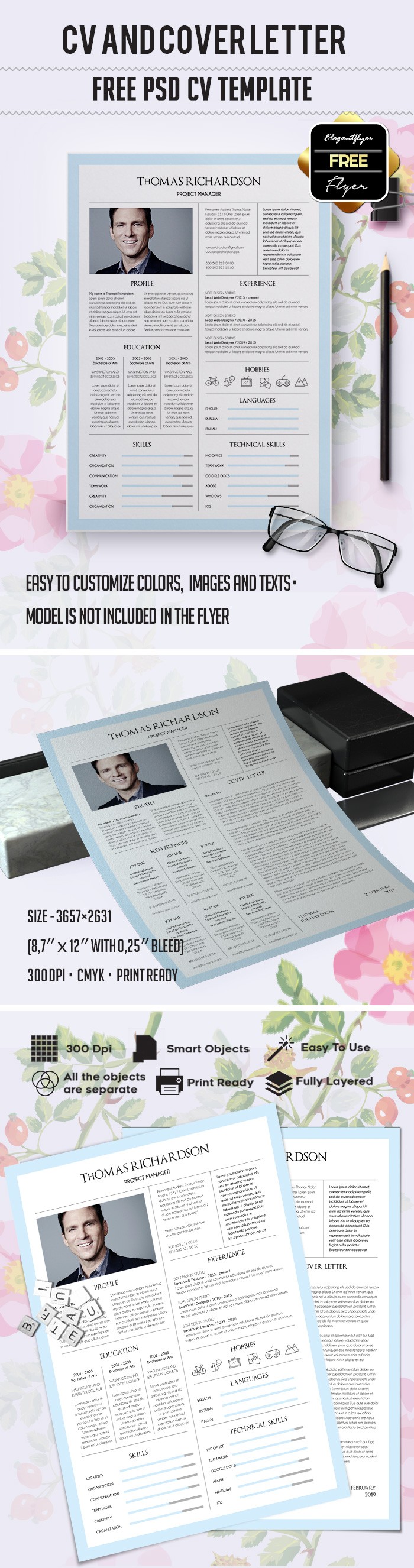 Printable Resume by ElegantFlyer