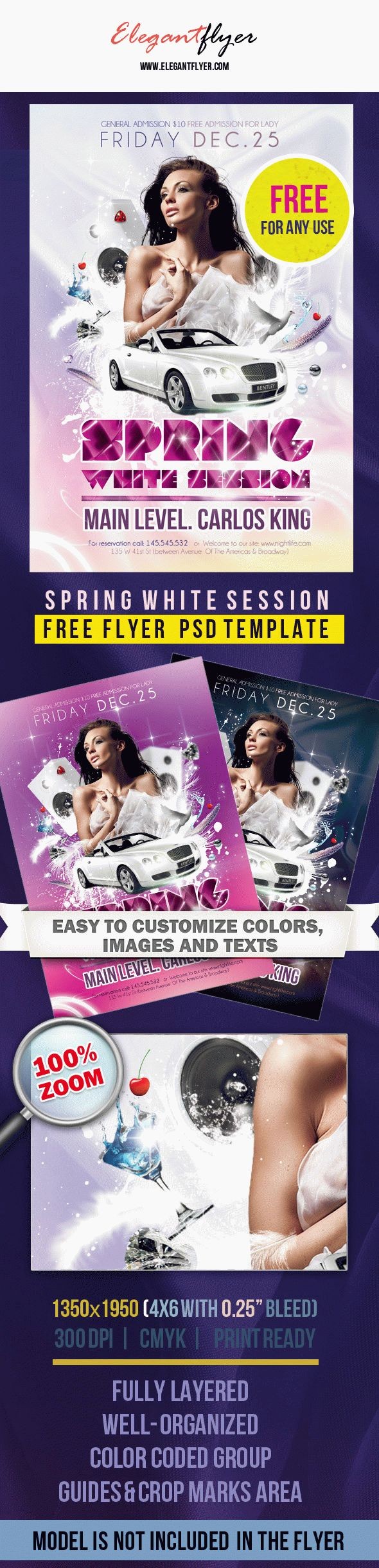 Kostenlose Flyer PSD Vorlage by ElegantFlyer