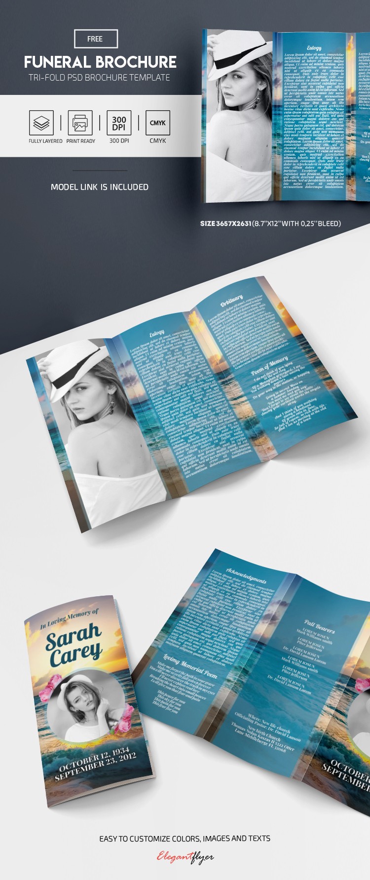 Funeral Tri-Fold Brochure by ElegantFlyer