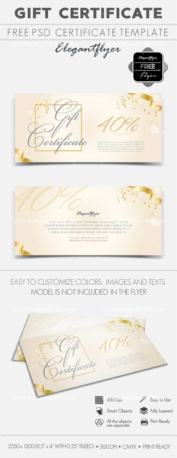 Certificat de cadeau by ElegantFlyer