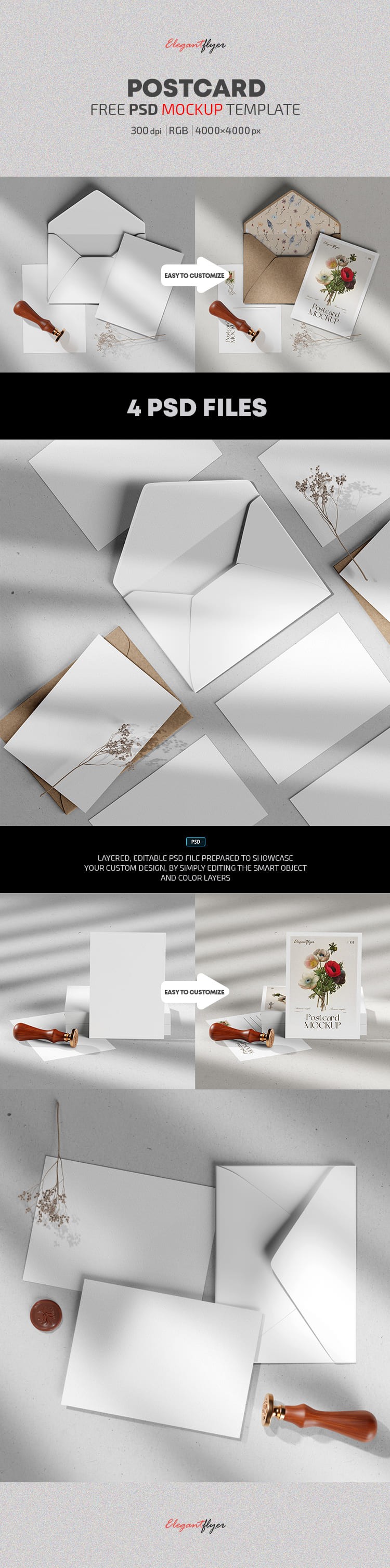 Maqueta de postal by ElegantFlyer