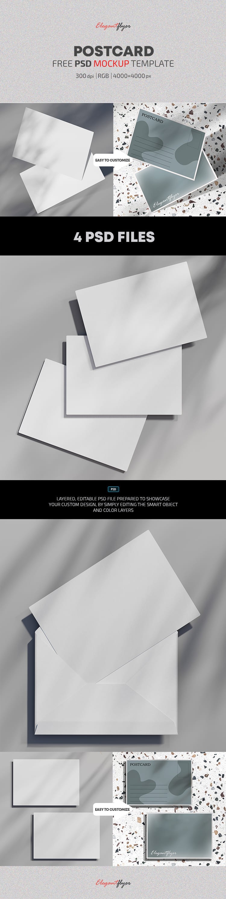 Tarjeta Postal Simulada by ElegantFlyer