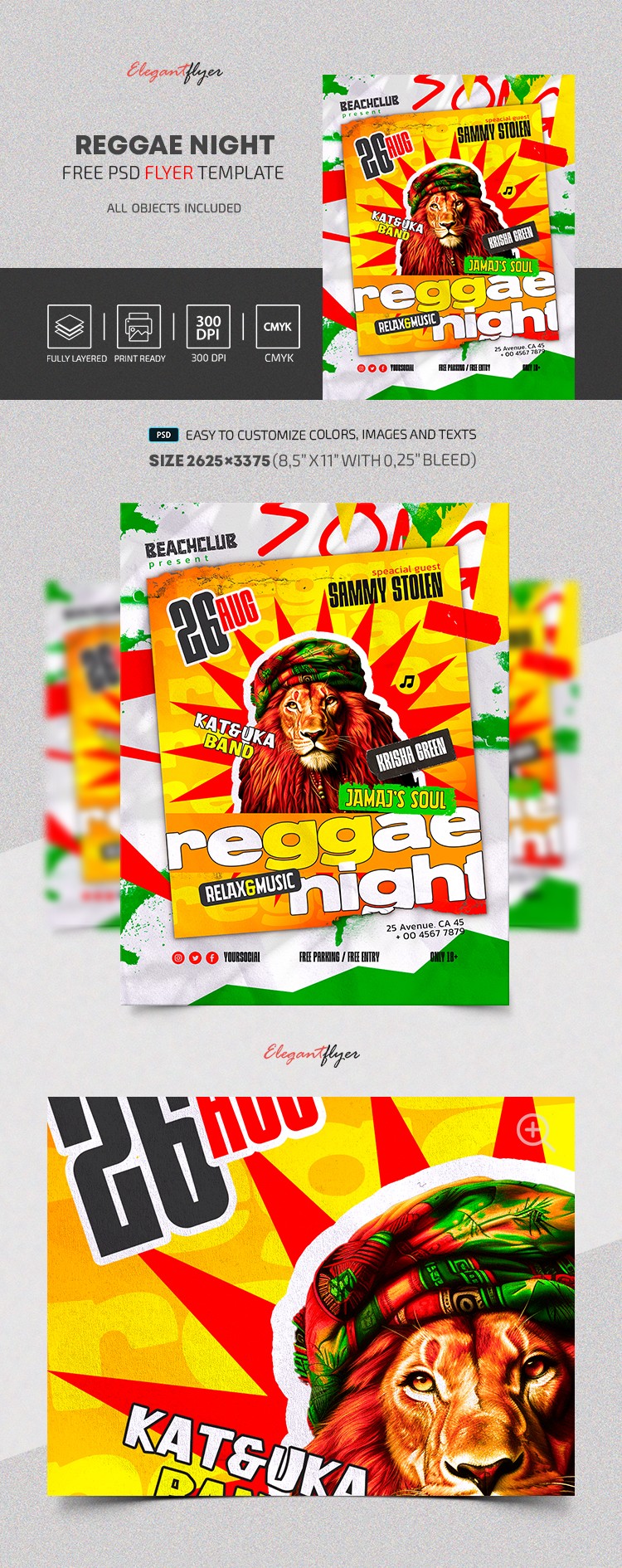 Notte di reggae by ElegantFlyer