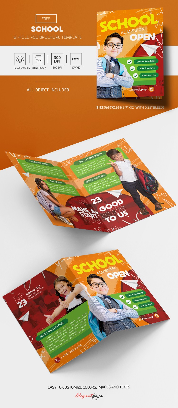 School Bi-Fold by ElegantFlyer