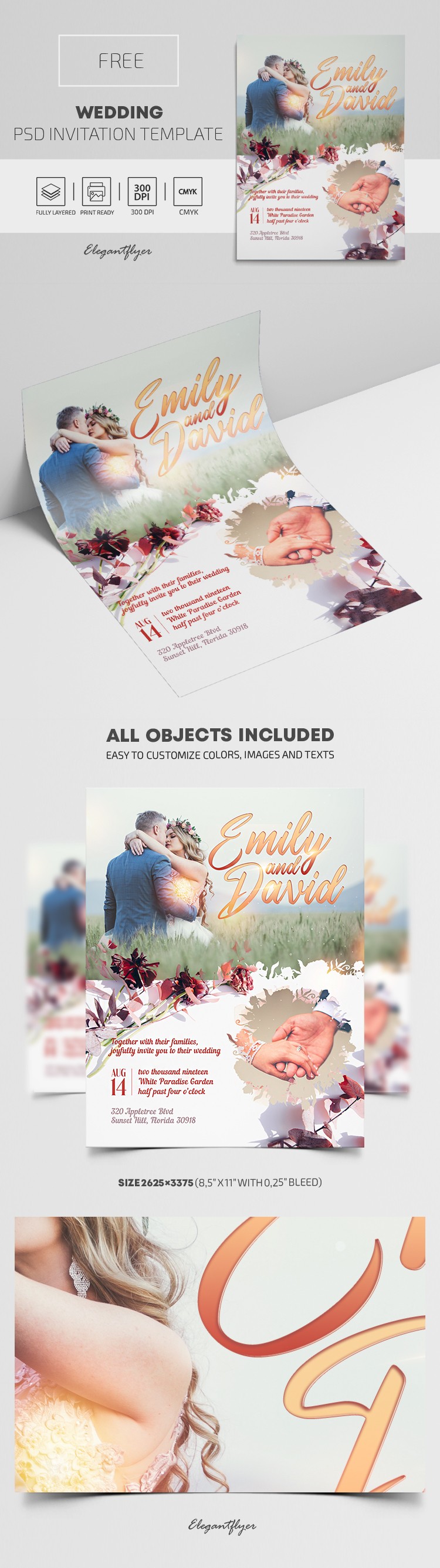 Invitación de boda by ElegantFlyer