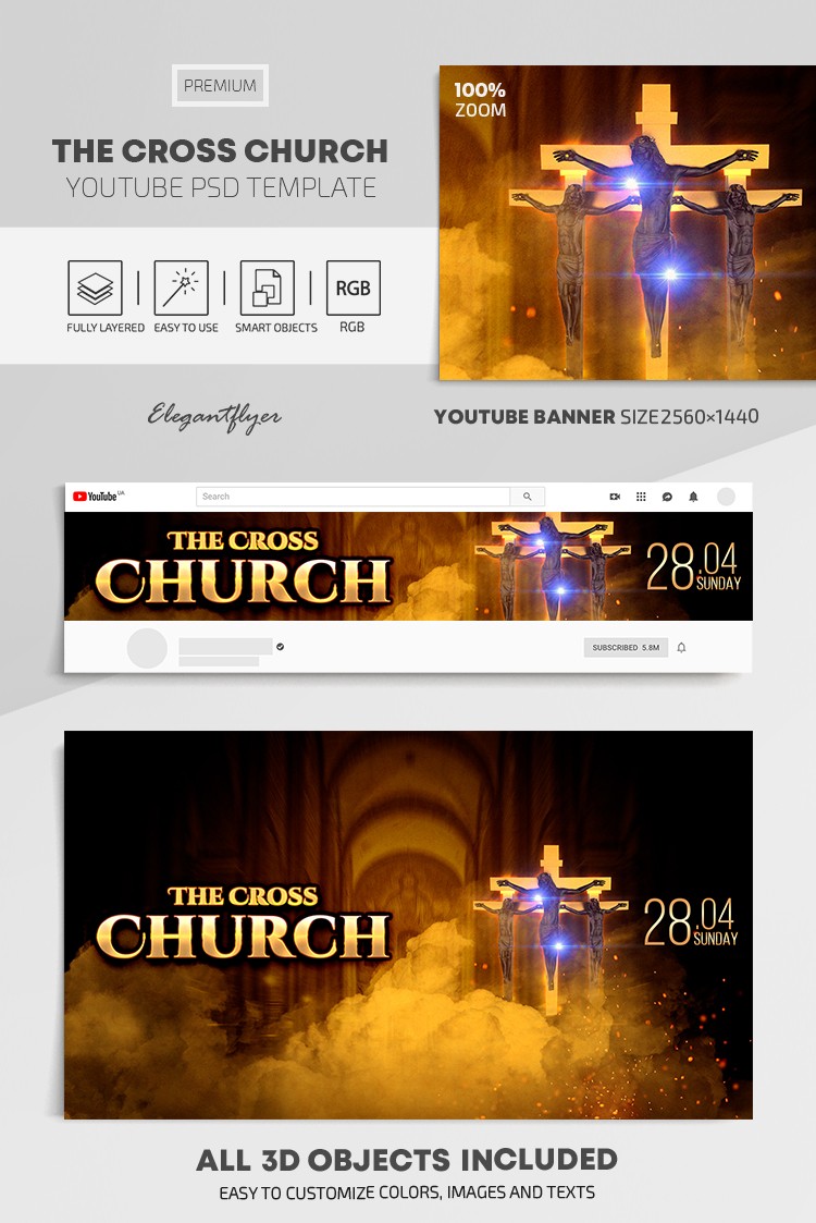 L'église de la Croix sur Youtube. by ElegantFlyer