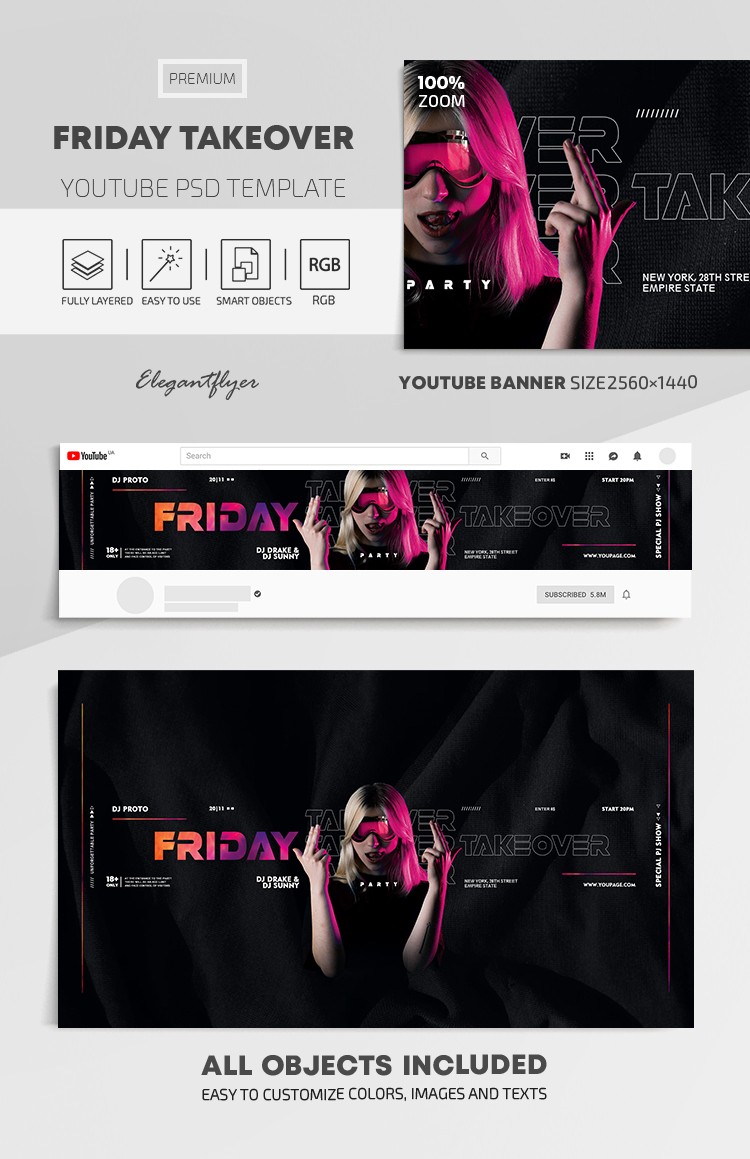 Friday Takeover Youtube by ElegantFlyer