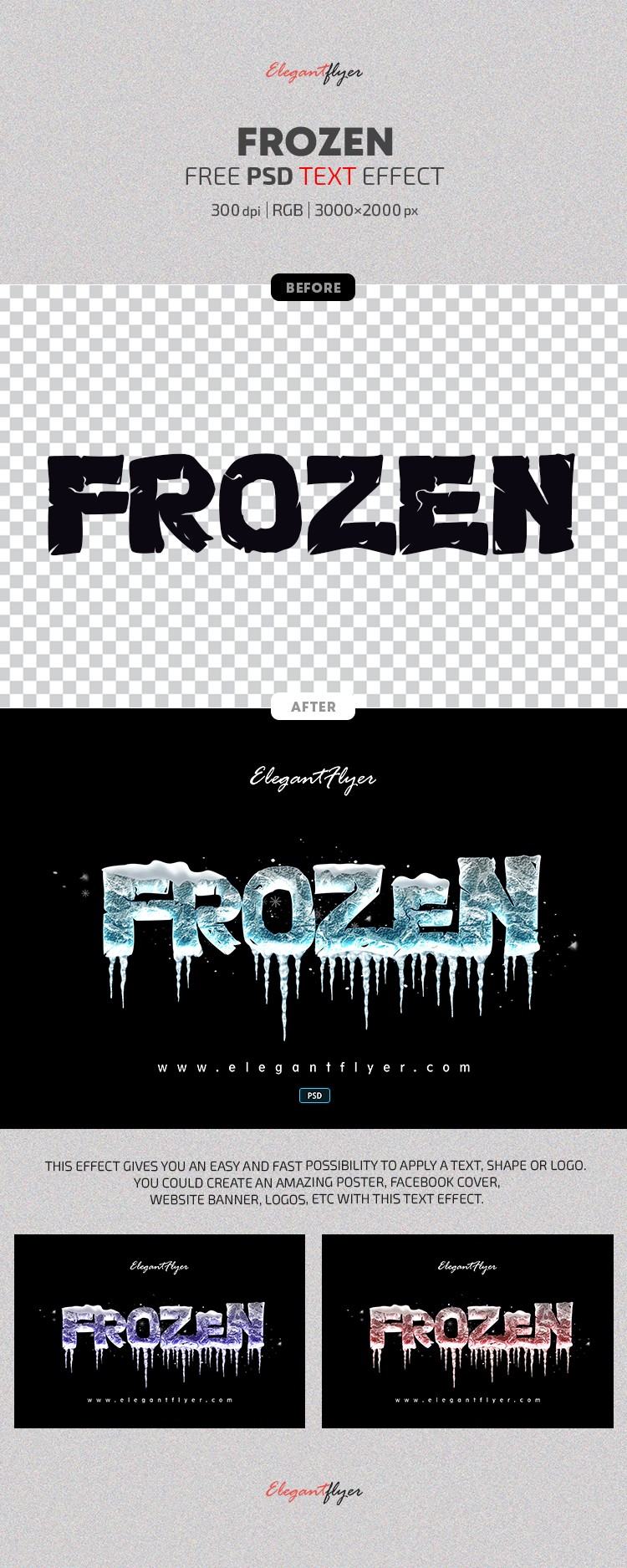 Free Digital Glitch Text Effect (PSD)