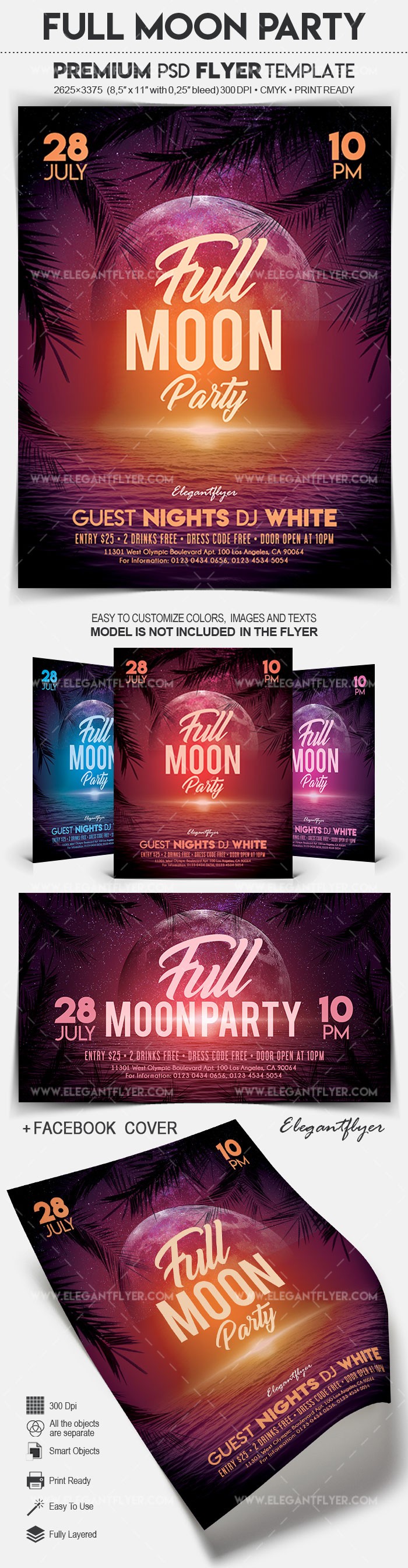 Full Moon Party by ElegantFlyer