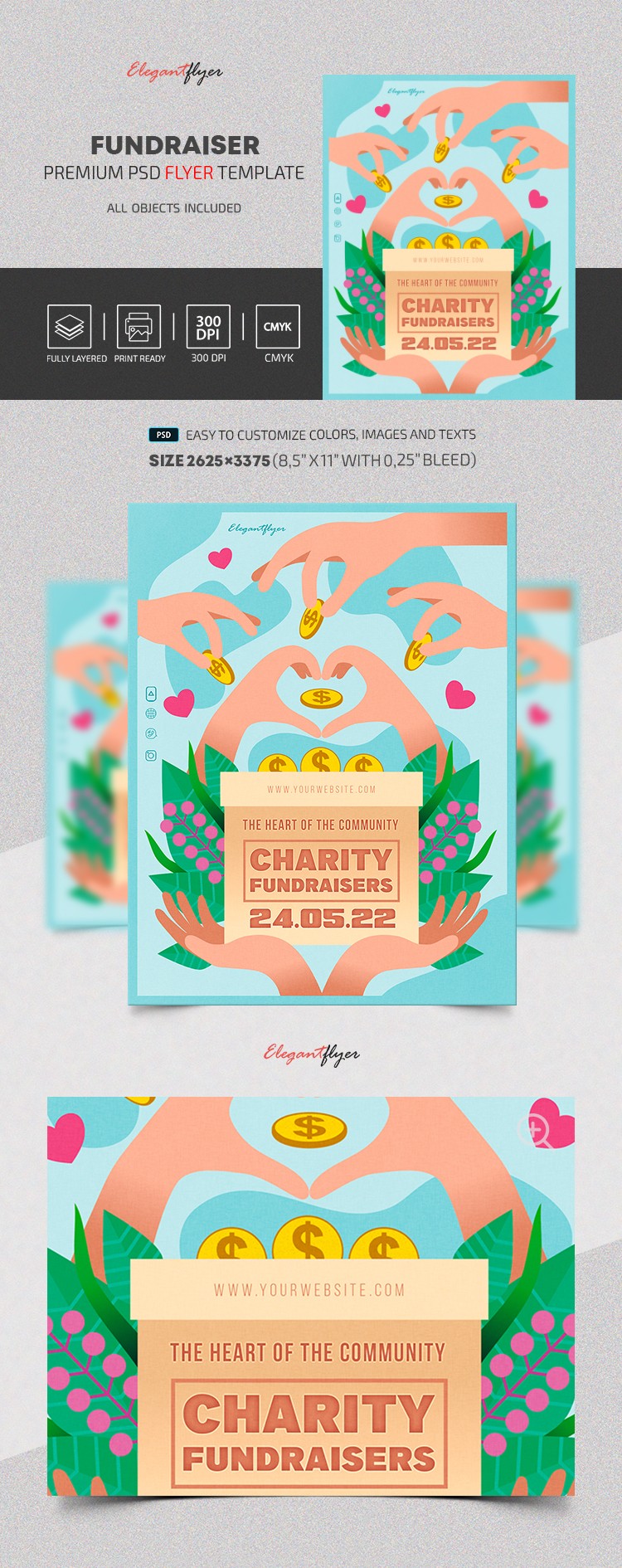 Fundraiser Flyer by ElegantFlyer