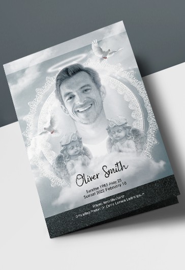 Free Funeral Program Templates in PSD - by ElegantFlyer