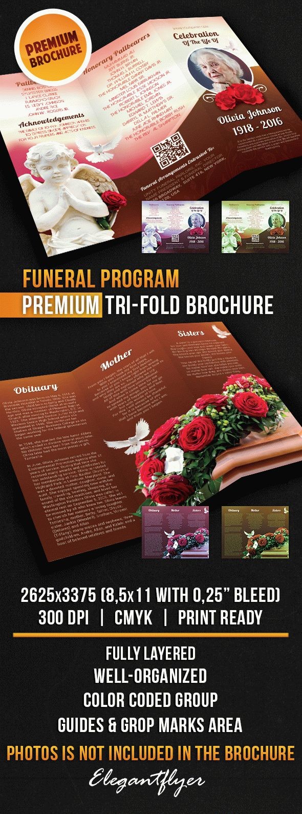 Funeral Program by ElegantFlyer