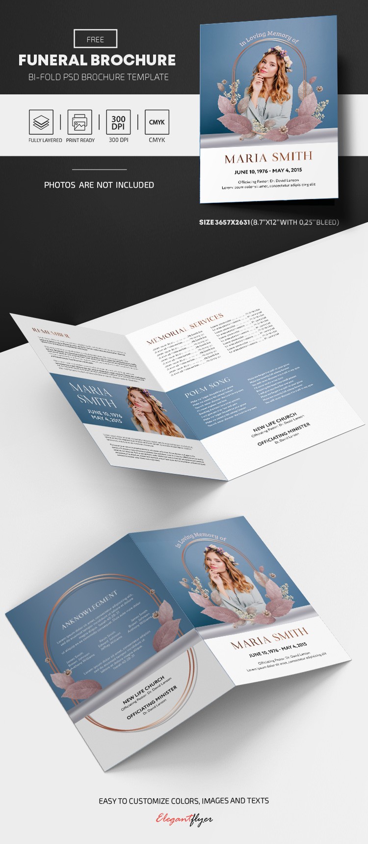 Program pogrzebowy by ElegantFlyer