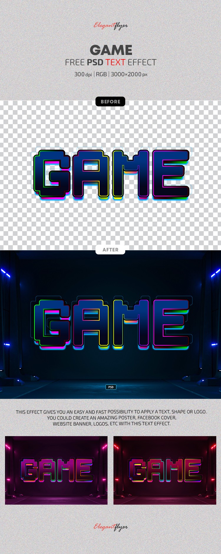 Game Text Effect by ElegantFlyer